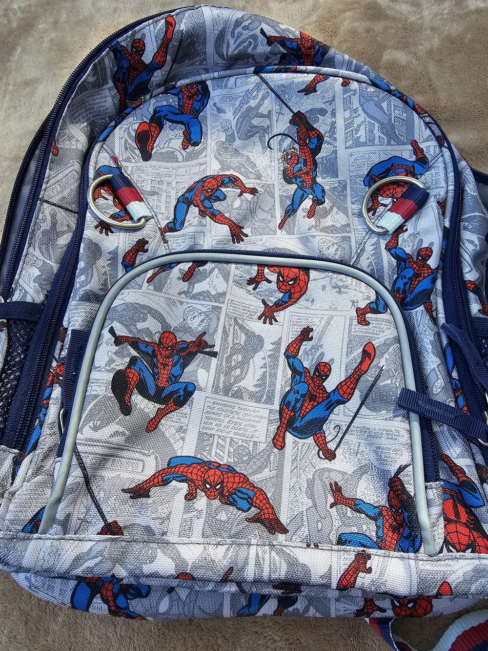 Pottery Barn Kids Spider-Man Kids Backpack - Red & Blue